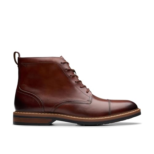 Clarks Herren Aldwin Cap Chukka-Stiefel, Mid Tan Lea, 41 EU von Clarks