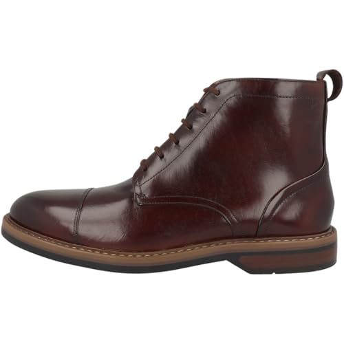 Clarks Herren Aldwin Cap Chukka-Stiefel, Mid Tan Lea, 45.5 EU von Clarks