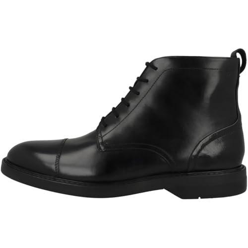 Clarks Herren Aldwin Cap Chukka-Stiefel, Schwarzes Leder, 44 EU von Clarks