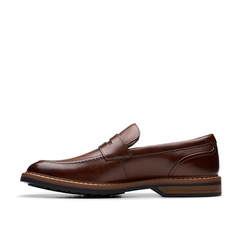 Clarks Herren Aldwin Step, Mid Tan Lea, 39.5 EU Clarks Herren Aldwin Step, Mid Tan Lea, 39.5 EU von Clarks