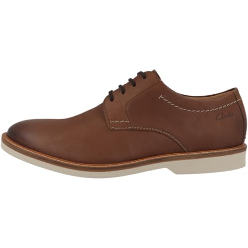 Clarks Herren Atticus Ltlace Oxford, Dark Tan Lea, 40 EU von Clarks