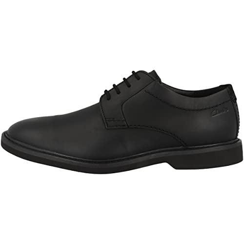 Clarks Herren Atticus Ltlace Oxford, Black Leather, 39.5 EU von Clarks