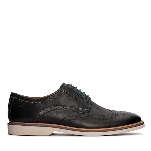 Clarks Herren AtticusLTLimit Oxford, Black Leather, 42 EU von Clarks