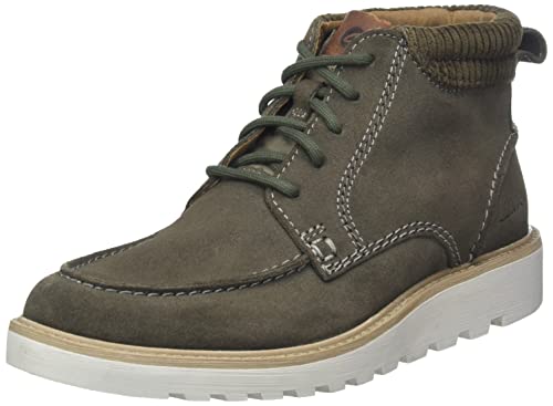 Clarks Herren Barnes Mid Fashion Boot, Dark Grey SDE, 41 EU von Clarks