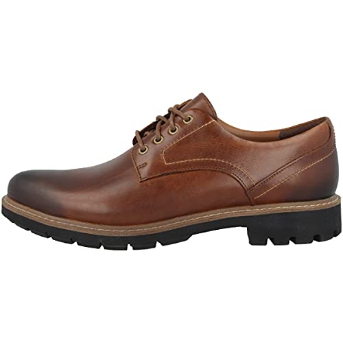 Clarks Herren Batcombe Hall Derbys, Braun (Dark Tan Lea), 43 EU von Clarks