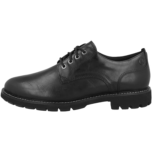 Clarks Herren Batcombe Tie Oxford, Black Leather, 39.5 EU von Clarks