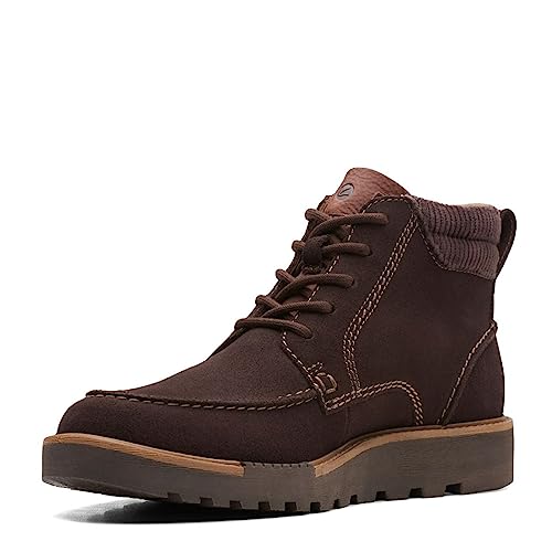 Clarks Herren Boots Stiefelette, Dunkelbraun, 10.5 von Clarks