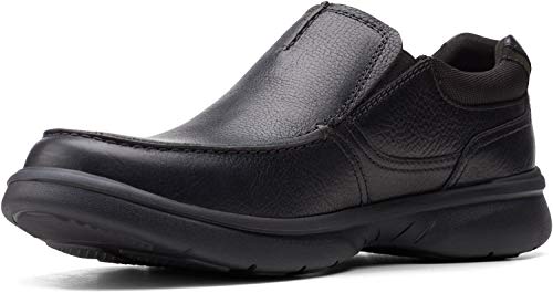 Clarks Herren Bradley Free Slipper, Schwarzes Trommelleder, 43 EU von Clarks