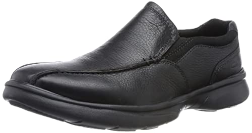 Clarks Herren Bradley Step Slipper, Blk Tumbled Lea, 39.5 EU Weit von Clarks