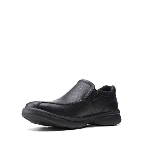 Clarks Herren Bradley Step Slipper, Blk Tumbled Lea, 42.5 EU Weit von Clarks