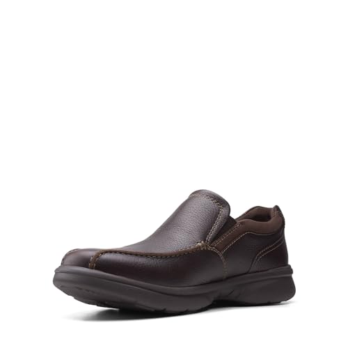 Clarks Herren Bradley Step Slipper, Braunes Trommelleder, 40 EU von Clarks