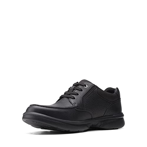 Clarks Herren Bradley Vibe Sneaker, Black Tumbled Leather,41 EU von Clarks