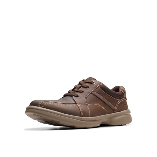Clarks Herren Bradley Walk Oxford-Schuh, Bienenwachs-Leder, 46 EU von Clarks