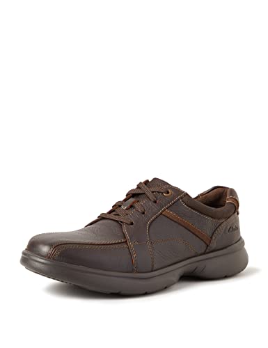 Clarks Herren Bradley Walk Oxford-Schuh, Braun, 44.5 EU von Clarks