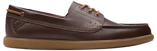 Clarks Herren Bratton Boat, Dark Brown Lea, 45 EU von Clarks