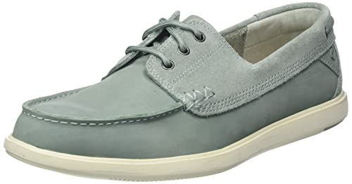 Clarks Herren Bratton Boat Boat Shoe, Aqua Nubuck, 39.5 EU von Clarks