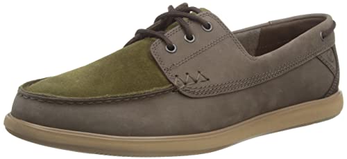 Clarks Herren Bratton Boat Boat Shoe, Dark Brown Nub, 42.5 EU von Clarks