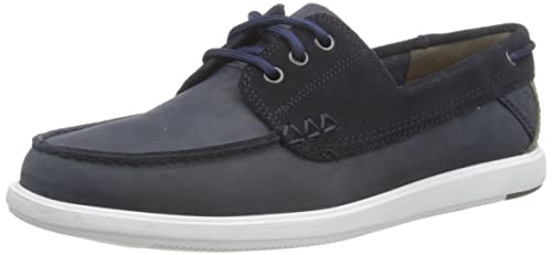 Clarks Herren Bratton Boat Boat Shoe, Navy Nubuck, 39.5 EU von Clarks