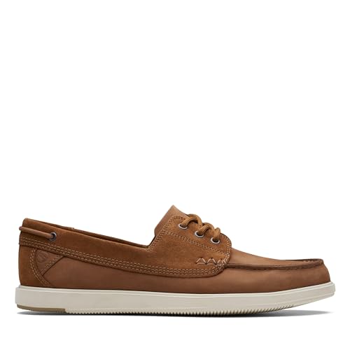 Clarks Herren Bratton Boat Boat Shoe, Dark Tan Nubuck, 40 EU von Clarks