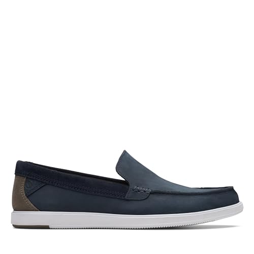 Clarks Herren Bratton Loafer, Navy Nubuck, 40 EU von Clarks