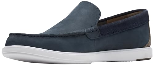 Clarks Herren Bratton Loafer, Navy Nubuck, 42.5 EU von Clarks