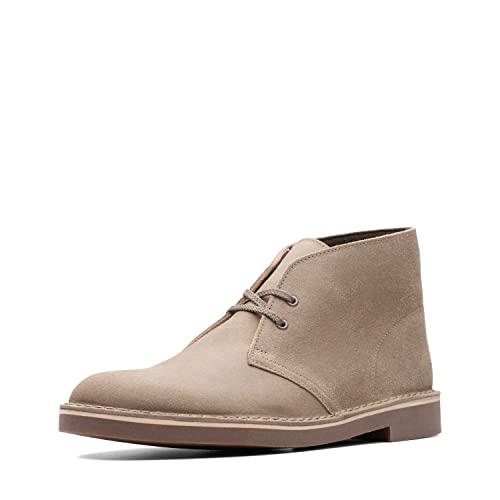 Clarks Herren Bushacre 2 Chukka, Stiefel, Taupe Distressed Suede, 42.5 EU von Clarks