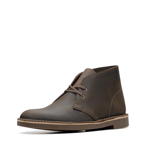 Clarks Herren Bushacre 2 Chukka Boot, Braun (Bienenwachs), 47 EU von Clarks