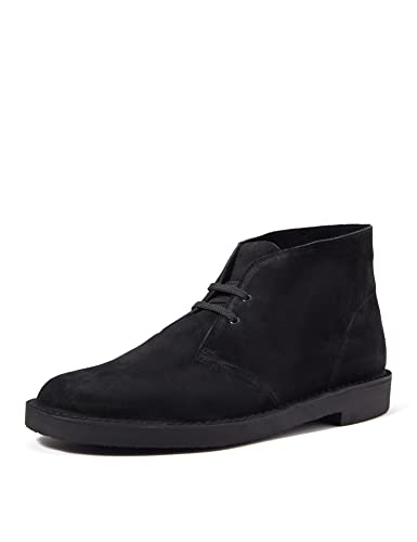 Clarks Herren Bushacre 3 Chukka-Stiefel, Black Sde, 46 EU von Clarks