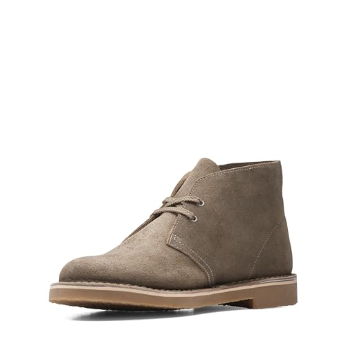 Clarks Herren Desert Boot Bushacre 3 Chukka-Stiefel, Sand Wildleder, 48 EU von Clarks