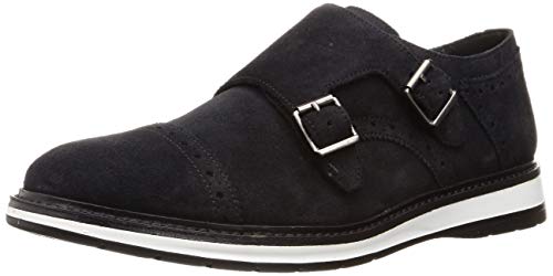 Clarks Herren Chantry Monk Slipper, Oxford Schwarz Nubuk (EU Schuhgrößensystem, Erwachsene, Numerisch, M, 44.5) von Clarks