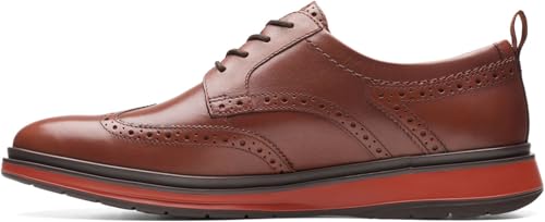 Clarks Herren Chantry Wing Oxford, Hellbraunes Leder, 42 EU von Clarks