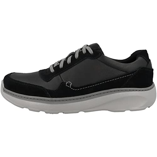 Clarks Herren ChartLite Move Sneaker, Black Leather, 41 EU von Clarks