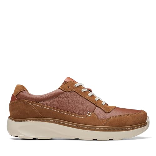Clarks Herren Chartlite Move Sneaker, Dark Tan Leather, 41.5 EU Clarks Herren Chartlite Move Sneaker, Dark Tan Leather, 41.5 EU von Clarks