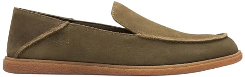 Clarks Herren Clarkbay Step Flacher Slipper, Olive Suede, 41 EU von Clarks