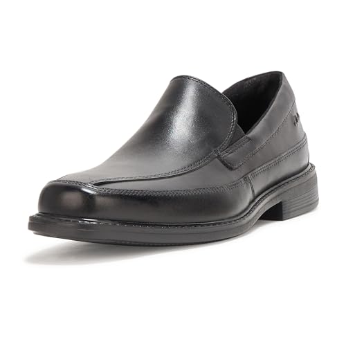 Clarks Herren Cosgrove Free Slipper, Schwarz Leder, 45 EU Weit von Clarks