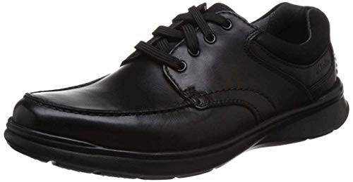 Clarks Herren Cotrell Edge Derby, Schwarz (Blk Smooth Lea-), 45 EU von Clarks