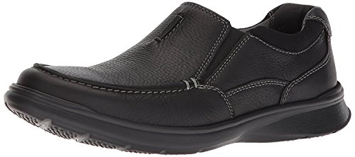 Clarks Herren Cotrell Free Slipper, Black Oily Leather, 45.5 EU Weit von Clarks