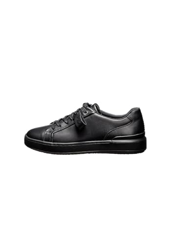 Clarks Herren CourtLite Move Sneaker, Black/Black, 39.5 EU von Clarks