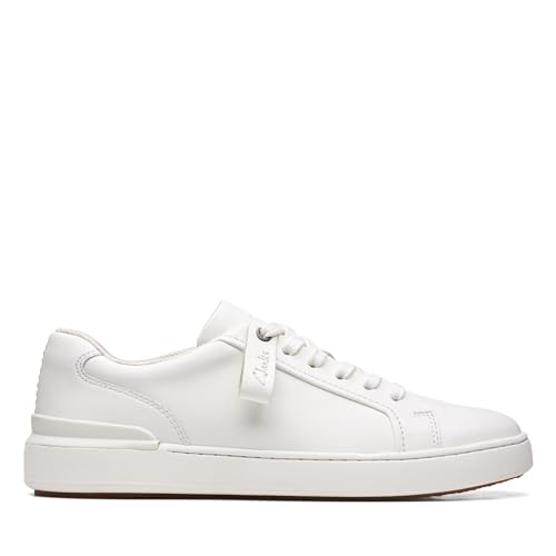 Clarks Herren CourtLite Move Sneaker, White, 40 EU von Clarks