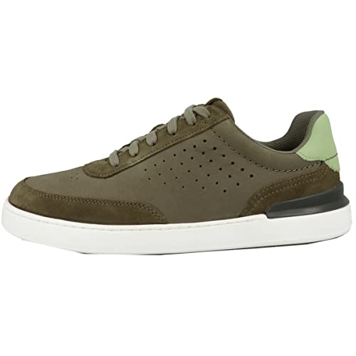 Clarks Herren CourtLite Tor Sneaker, Olive, 40 EU von Clarks