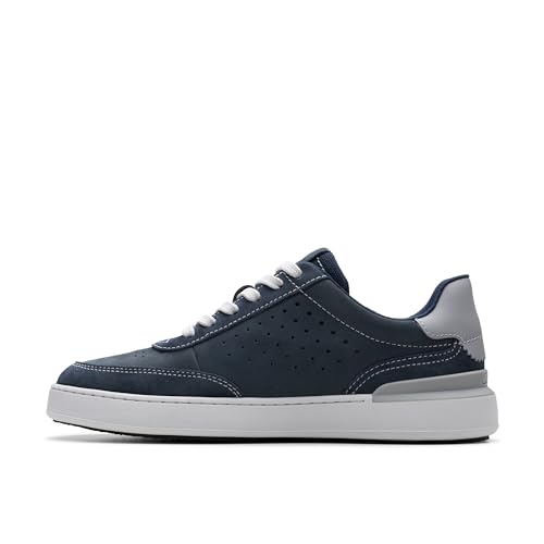 Clarks Herren Courtlite Run Sneaker, Marineblau, 46 EU von Clarks