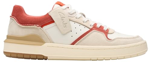 Clarks Courtlite2 Lo, Herren Sneaker, Red Combi, von Clarks