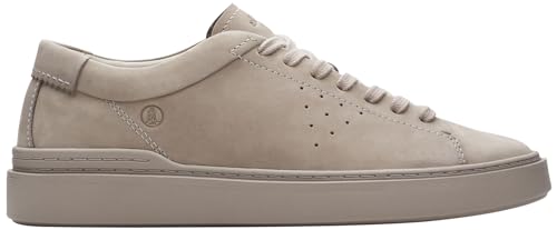 Clarks Herren Craft Swift Sneaker, Grau (Nubuk), 44 EU von Clarks