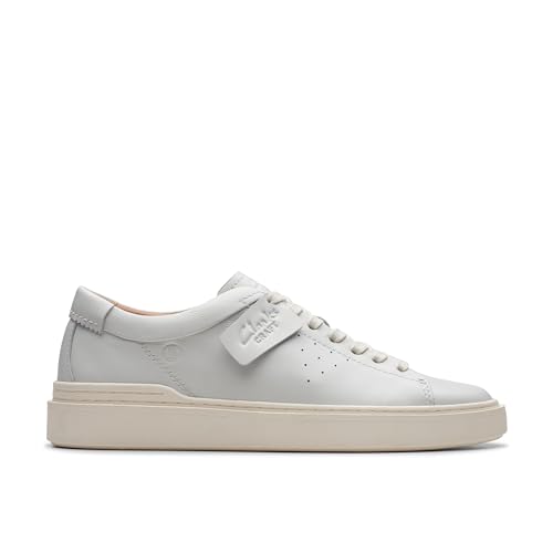 Clarks Herren 261761347 Sneaker, White Leather, 39.5 EU Clarks Herren 261761347 Sneaker, White Leather, 39.5 EU von Clarks