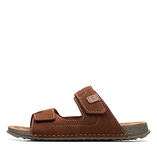 Clarks Herren Crestview Easy Sandal, Cola, 39.5 EU Schmal von Clarks