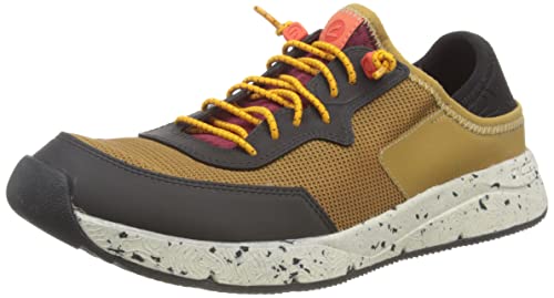 Clarks Herren Davis Low Sneaker, Gelbe Kombination, 42.5 EU von Clarks