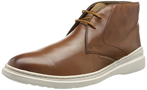 Clarks Herren Dennet Mid Chukka-Stiefel, Dunkelbraunes Leder, 39.5 EU von Clarks