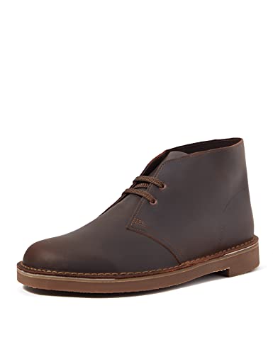 Clarks Herren Desert Boot Bushacre 3 Chukka-Stiefel, Dark Brown Lea,39.5 EU von Clarks