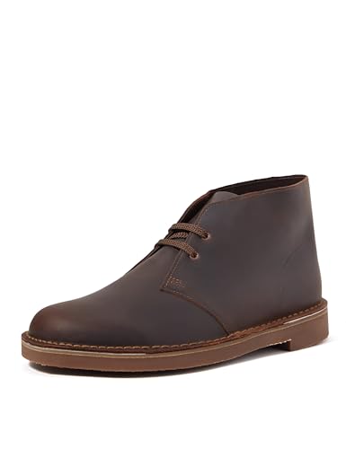 Clarks Herren Desert Boot Bushacre 3 Chukka-Stiefel, Dark Brown Lea, 41.5 EU von Clarks