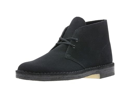 Clarks Herren Desert Boot Chukka-Stiefel, Black Suede 1, 39 EU von Clarks